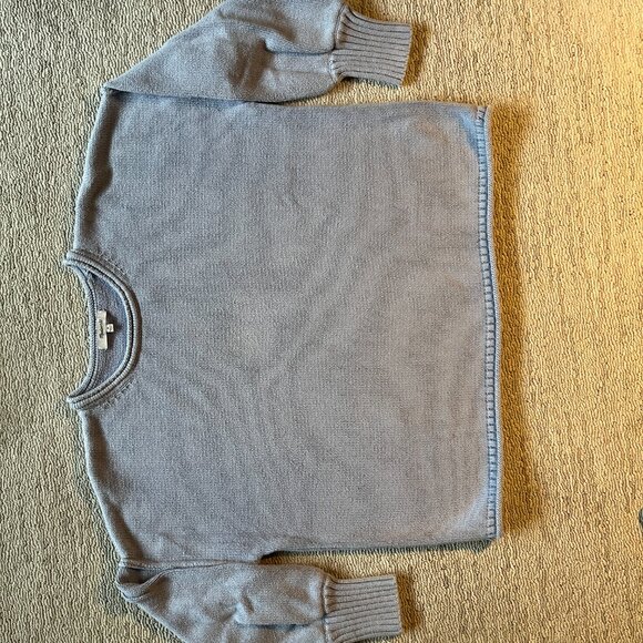 Madewell Cotton powder-blue oversized crew neck sweater - Picture 2 of 4